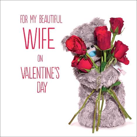 3D Holographic Wife Me to You Bear Valentines Day Card £2.99